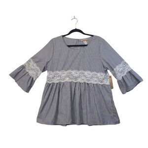 NWT‎ 1x Karen T Design Womens farm cowgirl blouse